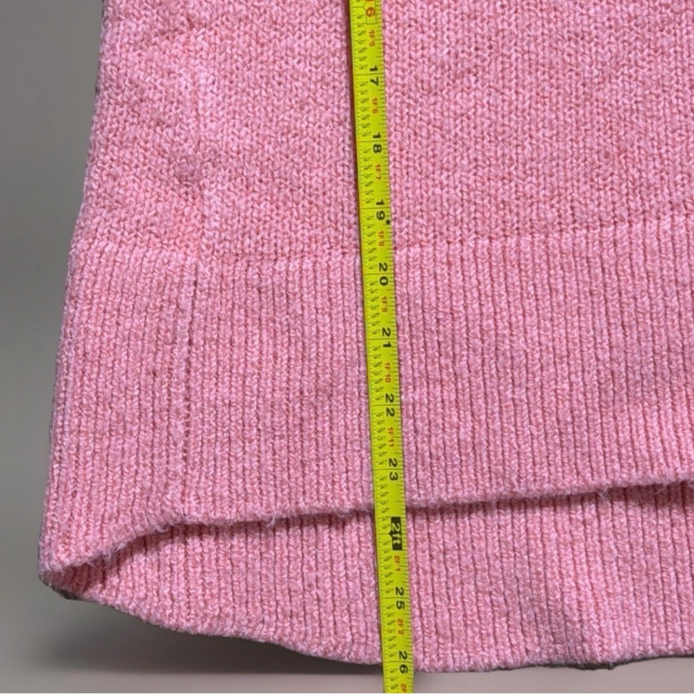 LOU & GREY Coral Pink Oversized Relaxed Soft Sweater Women's X-Small Crew Neck - Picture 7 of 7